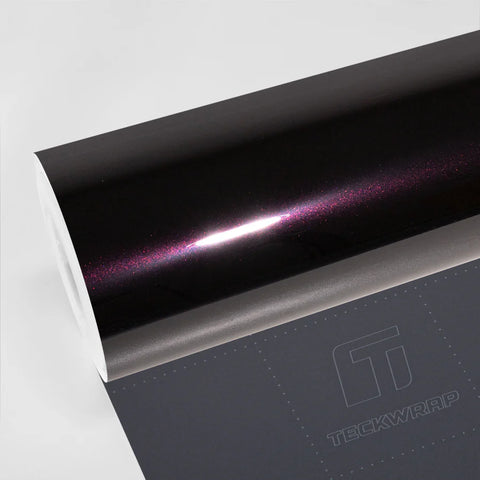 TeckWrap Black Plum Metallic PPF | Gloss Deep Purple Paint Protection Film (CPX414)