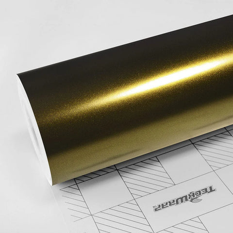 Gloss Metallic Vinyl - HM- SERIES( Greenfinch Gold HM09)
