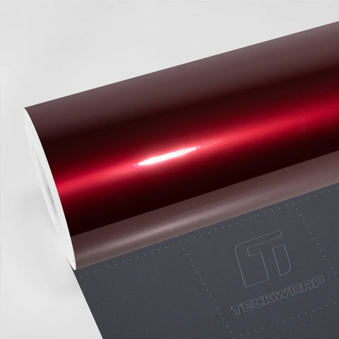 TeckWrap Dark Carmine Metallic PPF | Gloss Crimson Red Paint Protection Film (CPX416)
