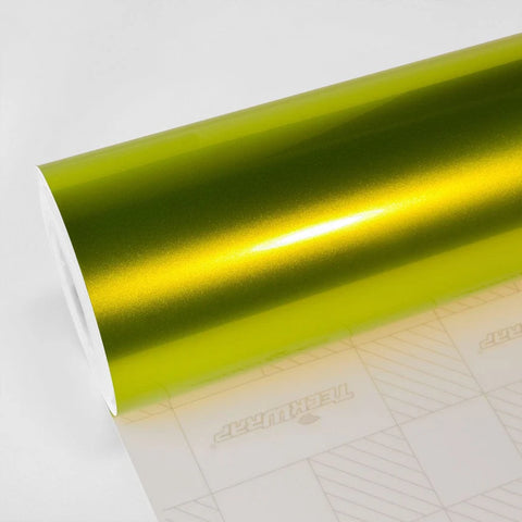 Gloss Aluminum Vinyl Wrap - GAL Series (Yellow Green GAL12-HD)