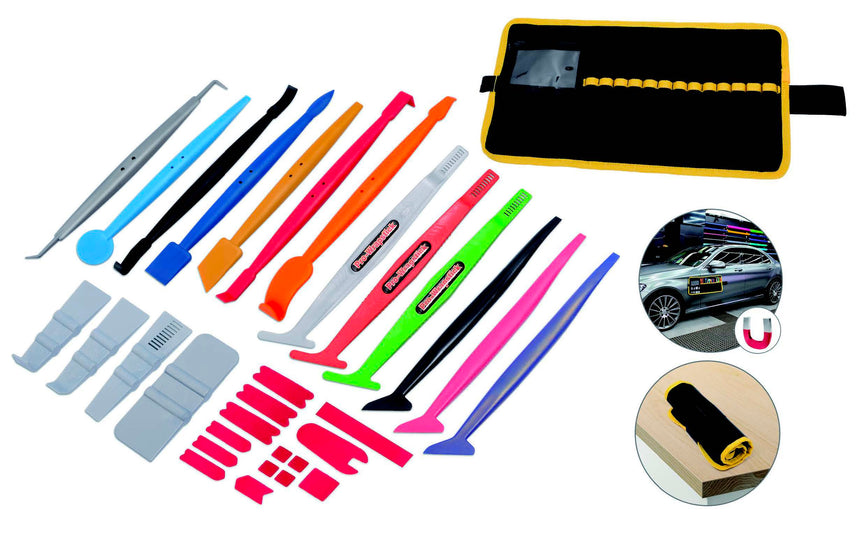 Car Vinyl Wrap Install Tool Kit Wrapstick Hook Film Wrap Magnet Holders  Knife Cutter Auto Window Tint Squeegee Scraper - Car Body Film - AliExpress